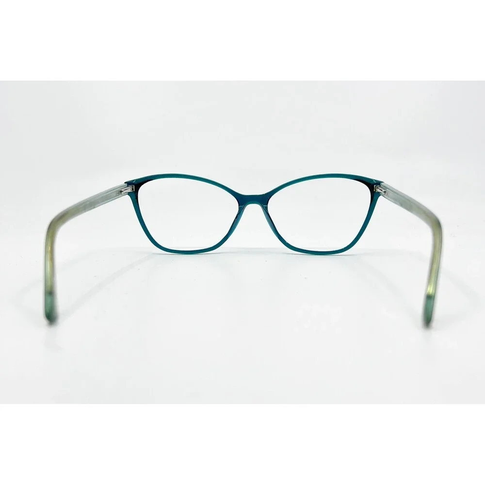 Nicole Miller Eyeglasses Womens Teal Green Cap Ferrat Cat Eye 56-15-135